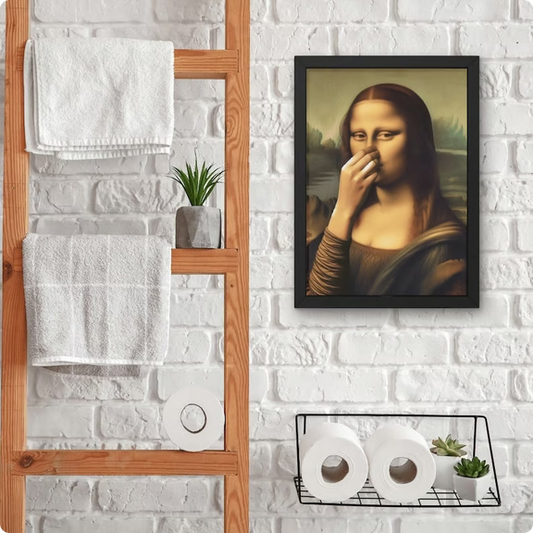 Poster Mona Lisa Amuzant Retro