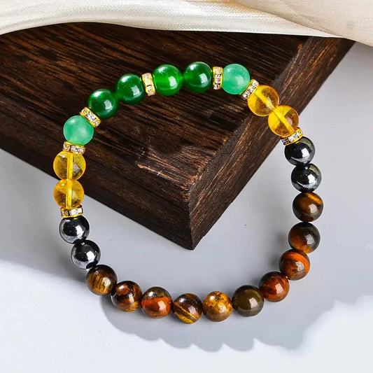 Brățara Prosperității Onyx și Tiger Eye